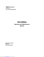 ENMET MedAir 2200 Operation And Maintenance Manual