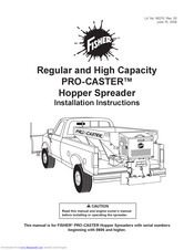 Fisher PRO-CASTER 0806 Installation Instructions Manual