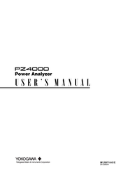 Yokogawa PZ4000 User Manual