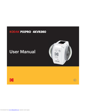 Kodak Pixpro 4KVR360 User Manual