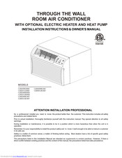 Applied Comfort Products Carver Inc. C26HD12K34E7 Installation Instructions & Owner's Manual