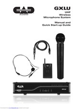 CAD Audio GXLU Manual And Quick Start-Up Manual
