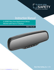 Rear view safety RVS-718-2SC Instruction Manual