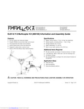 Parallax ELEV-8 Y-6 Information And Assembly Manual