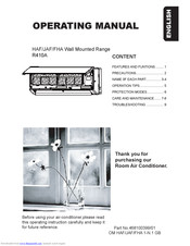 Airwell FHA Series Operating Manual