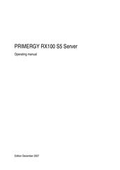 Fujitsu Primergy RX100 S5 Operating Manual