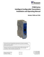 Wilcoxon iT300 Installation And Operating Manual
