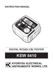 Kyoritsu Electrical Instruments Works, Ltd. KEW 5410 Instruction Manual