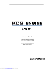 KCS 62CC Owner's Manual