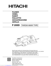 Hitachi P 20SD Handling Instructions Manual