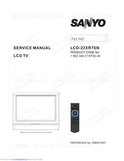 Sanyo LCD-22XR7SN Service Manual