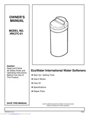 Ecowater IRK27C-01 Owner's Manual