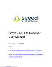 Seeed Grove - I2C FM User Manual