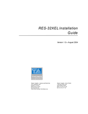Themis RES-32XEL Installation Manual