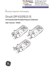 Ge Druck Dpi 615 Is Manuals Manualslib