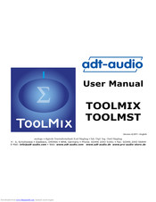 adt-audio TOOLMIX32 User Manual