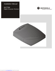 Motorola DCT700 Installation Manual