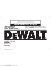 DeWalt DWP849 Instruction Manual
