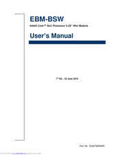 Avalue Technology EBM-BSW User Manual