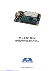 Acksys WLn-LINK-OEM-RJ Hardware Manual