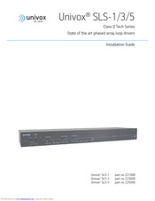 Univox SLS-3 Installation Manual