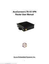 Acura Embedded Systems AcuConnect-LTE-V2 User Manual