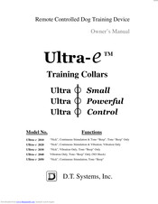 D.T. SYSTEMS Ultra-e 2020 Owner's Manual