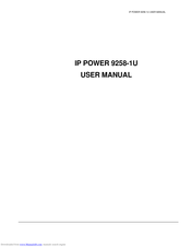 Aviosys IP POWER 9258-1U User Manual
