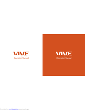 Vive Comfort TP-S-905 Operation Manual