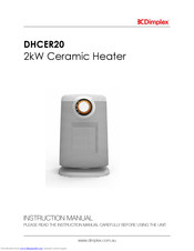 Dimplex DHCER20 Instruction Manual