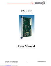 Wiener VM-USB User Manual
