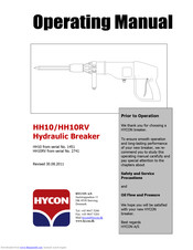 HYCON HH10RV Operating Manual