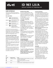 Eliwell ID 961 LX Manual