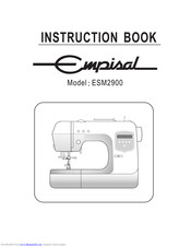 Empisal ESM2900 Instruction Book