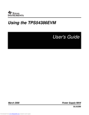 Texas Instruments TPS54386EVM User Manual