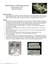 Buehler MiniMet 1000 Instructions For Use