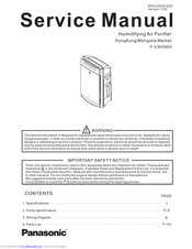 Panasonic F-VXH50H Service Manual