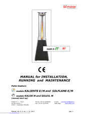 Siabs KALIENTE E Installation, Use And Maintenance Manual