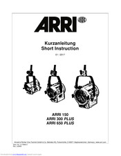 ARRI ARRI 150 Short Instructions