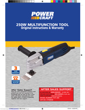 Power Craft POT-250 Original Instructions & Warranty