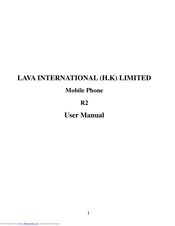 Lava R2 User Manual