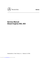 Mercedes-Benz 602 Service Manual