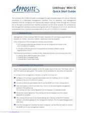 Apposite Linktropy Mini-G Quick Start Manual