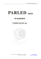 te-lighting TE-3X48RGBW PARLED aqua User Manual