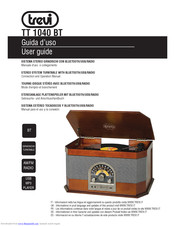 Trevi TT 1040 BT User Manual