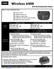 HME Wireless 6400 Manual