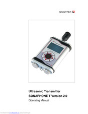 SONOTEC SONAPHONE T Operating Manual