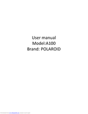 Polaroid A100 User Manual