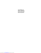 QUICK QB1801 User Manual