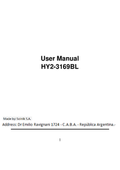 Hyundai HY2-3169BL User Manual